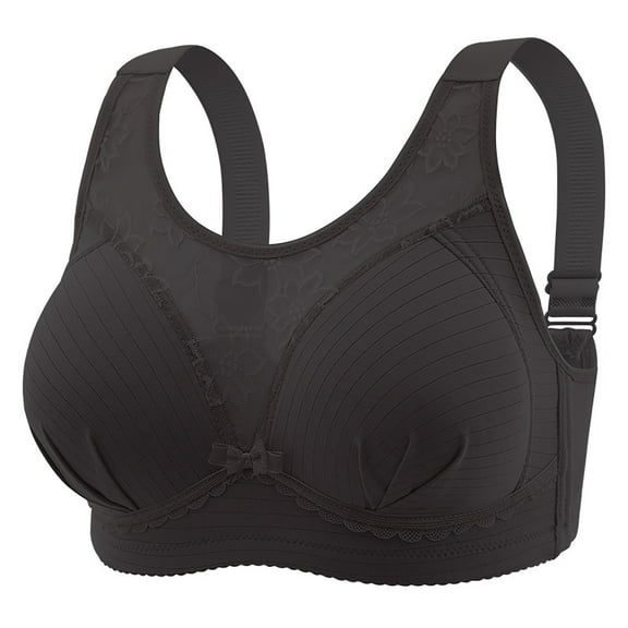 WCJM Up To 50% Off Bra Lace Matching Bra And Panty Set Nylon,Spandex Bra Black,36