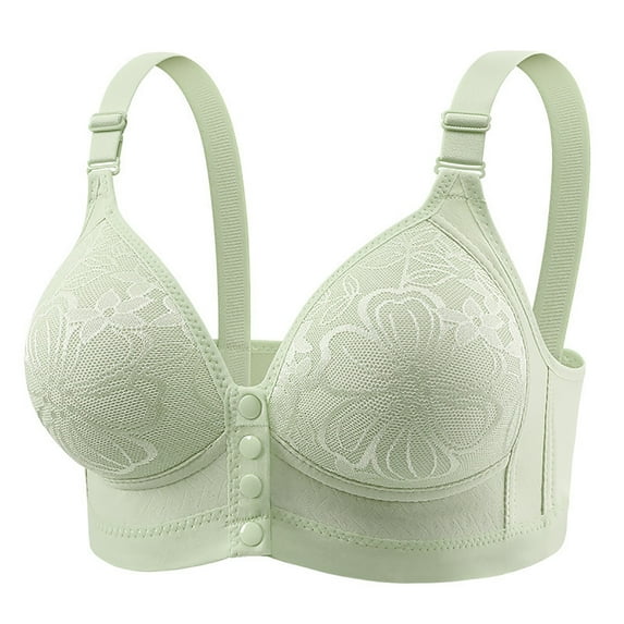 WCJM Up To 50% Off Bra Padded Racerback Low Nylon,Spandex Bra Green,100