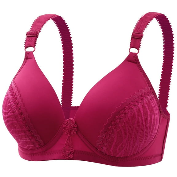 WCJM Up To 50% Off Bra Running Girl Strappy Sports Bra Blended Fabric Bra Wine,38