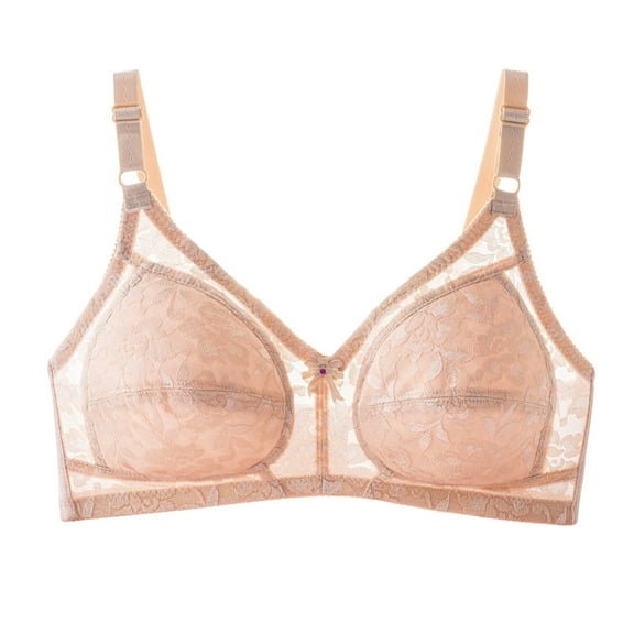 WCJM Up To 50% Off Bra Seamless Women Underwear Thongs, Lace Bra Yellow,100