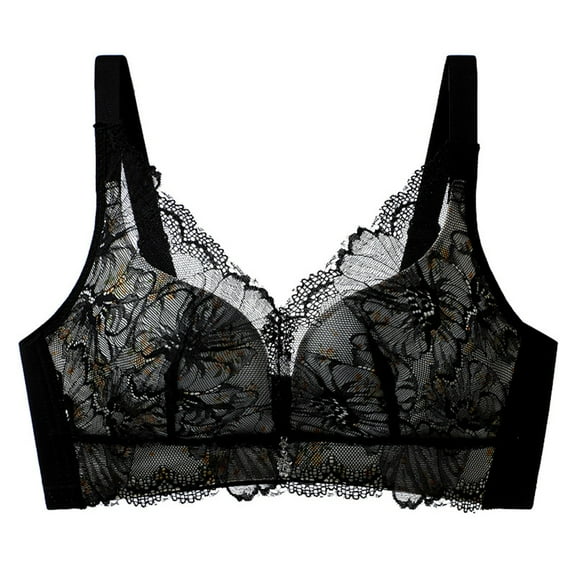 WCJM Up To 50% Off Bra Women Racerback Sports Bras Nylon,Spandex Bra Black,85