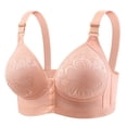 thumbnail image 1 of WCJM Up To 50% Off Bra Womens Ruched V Neck Sports Bra Nylon,Spandex Bra Watermelon Red,85, 1 of 4