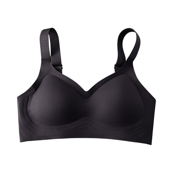 WCJM Up To 50% Off Bra Y Back Spaghetti Thin Strap Polyester,Spandex Bra Black,L