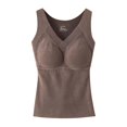 thumbnail image 1 of WCJM Up To 50% Off Camisoles & Tanks Camisoles For Women Polyester,Spandex Camisoles & Tanks Coffee,Xl, 1 of 3