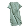 thumbnail image 1 of WCJM Up To 50% Off Women Nightgowns & Sleepshirts Pajama Set For Women Cotton Women Nightgowns & Sleepshirts Green,M, 1 of 5