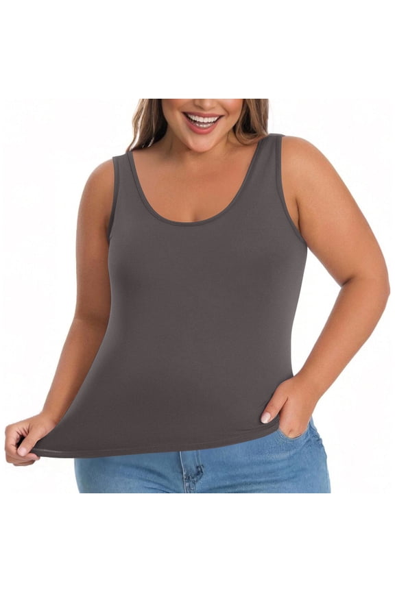 V Neck Racer Back Tank Tops for Women Padded Ribbed Long Tank Women's Tanks and Camis Womens Tank Tops with In Bra Plus Size Padded Camisole Shelf Bra Workout Yoga Shirt Casual Basic Undershirt