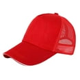 thumbnail image 1 of WCJM Visors For Women Polyester Duck Tongue Cap Red Visors One Size, 1 of 6