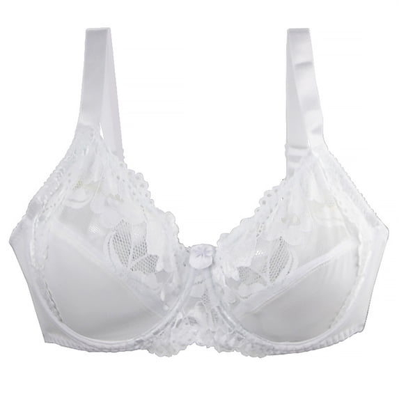 WCJM White Women's Underwear 36/80 38/85 40/90 42/95 44/100 46/105 BCDEF Cup Bra Lace Bra For Women Lingerie Plus Size
