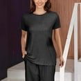 thumbnail image 1 of WCJM Women’S T Shirt Dress Cotton Summer Dresses 2026 Casual Loose Women's Short Sleeve T-Shirt Post Shoulder Shirts for Women Tear 3/4 Tops After Cuff Shirts Chemo Port Clothing, 1 of 4