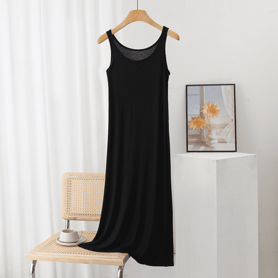 WCJM Women Short Sleeve Sleepwear Camisole Dress for Women In Plus Size with a Base Skirt and Thin Nightgown