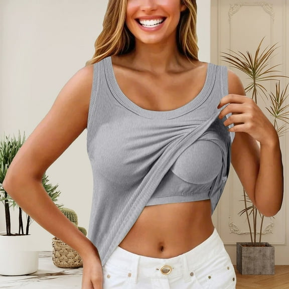 WCJM Women With Pad Short Wear Sports Base Shirt With Thread I Vest Underwear Underwire Bra