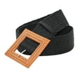 thumbnail image 1 of WCJM Women's 2026 New Rattan Straw Raffia Wide Belt Elastic Woven Summer Waist Band for Men Women Casual Outfits, 1 of 3