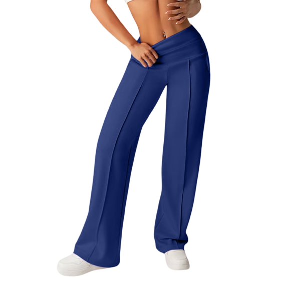 WCJM Women's Casual Pants Women Comfortable Loose Lightweight Wide Leg Pants Elastic Waist Activewear Outdoor Daily
