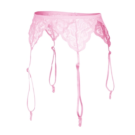 WCJM Women's Elastic Stretchy Lace Underwear Brief Panty with Garter Skirt Detail Soft Breathable Underpants for Daily Use