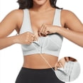 thumbnail image 1 of WCJM Women's Fashionable Sport Bra Breathable Underwear Large Size No Rims Hollow Mesh Thin Sports Yoga Bra The Yoga Bra White Bralettes & Lounge Bras, 1 of 8