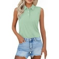 thumbnail image 1 of WCJM Women's Novelty Tanks & Camis Women's Tanks & Camis Shirts for Women 2026 Summer Button Down Collared Sleeveless Tops Business Work Casual Basic Blouses, 1 of 5