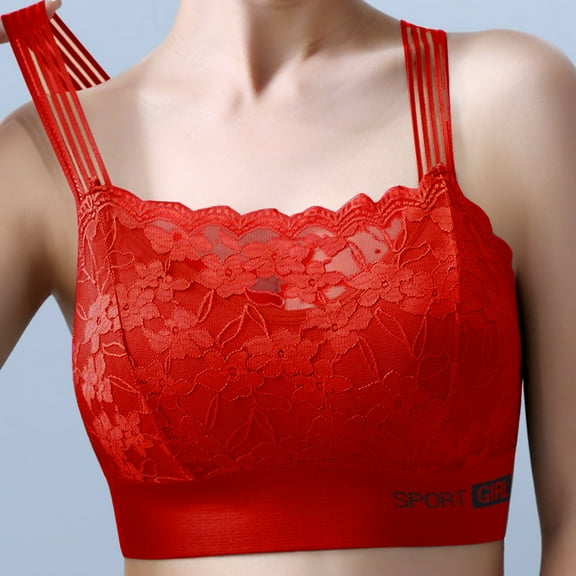 WCJM Women's Nylon,Spandex Khaki Chiffon Underwear Women's Comfortable Sexy Steel Ring Large Size Underwear Front Button Mom's Bra Cotton Bra