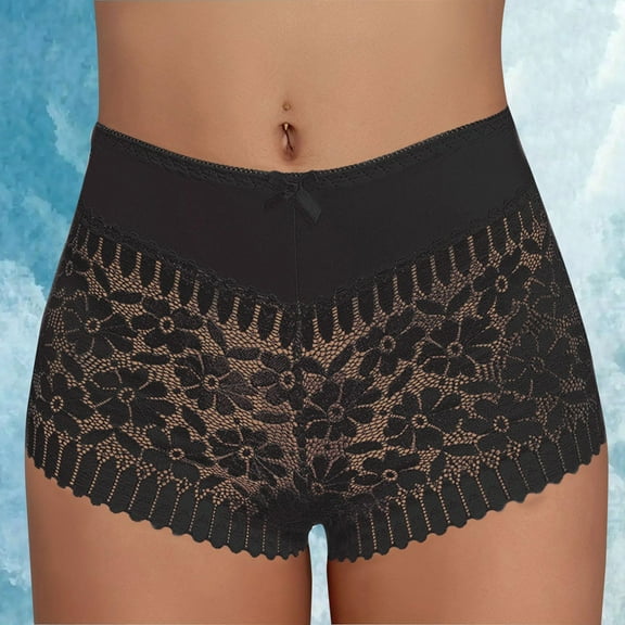 WCJM Women's Panties Essentials Cotton Bikini Brief Underwear Multipacks Womens High Waisted Lace Boyshort Underwear No Show Sexy Breathable Bikini Briefs Ladies Briefs