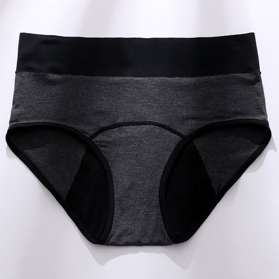 WCJM Women's Panties Essentials Women's Cotton Bikini Brief Underwear (Available in Plus Size), Multipacks Color Blocking High Waisted Breathable Women's Physiological Underwear