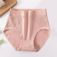 thumbnail image 1 of WCJM Women's Panties Essentials Women's Cotton Bikini Brief Underwear (Available in Plus Size), Multipacks Women Solid Color Cotton V Neck High Waist Lace Abdominal Briefs, 1 of 9