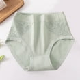 thumbnail image 1 of WCJM Women's Panties Essentials Women's Cotton Bikini Brief Underwear (Available in Plus Size), Multipacks Women Solid Color Cotton V Neck High Waist Lace Abdominal Briefs, 1 of 9