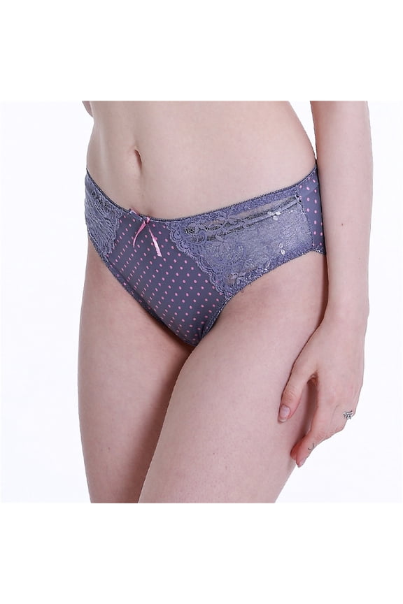 Women's Panties Women's Cotton Underwear High Waisted Ladies Panties Full Coverage Briefs 4 Pack (Regular & Plus Size) Ladies Fashion Sexy Lace Trim Briefs Waist Breathable Lightweight Plus Size
