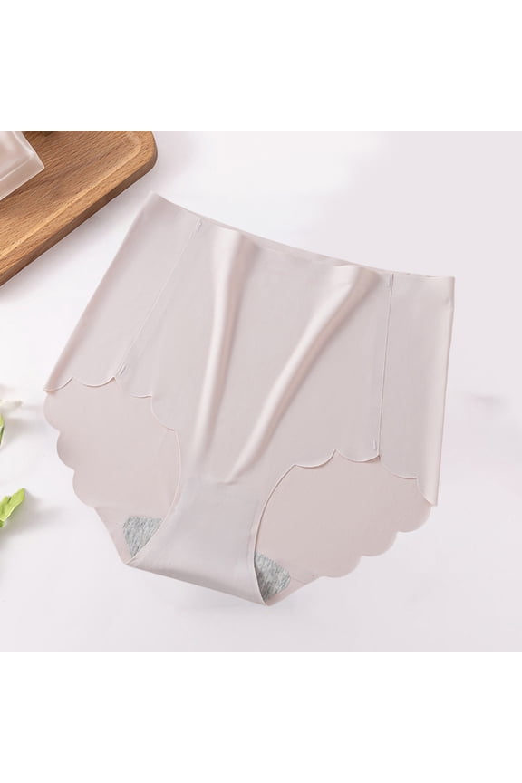 Women's Panties Women's Cotton Underwear High Waisted Ladies Panties Full Coverage Briefs 4 Pack (Regular & Plus Size) Women Crotch One Cotton Women's Lace Underwear Ice