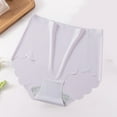 thumbnail image 1 of WCJM Women's Panties Women's Cotton Underwear High Waisted Ladies Panties Full Coverage Briefs 4 Pack (Regular & Plus Size) Women Crotch One Cotton Women's Lace Underwear Ice, 1 of 8