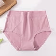 thumbnail image 1 of WCJM Women's Panties Women's Cotton Underwear High Waisted Ladies Panties Full Coverage Briefs 4 Pack (Regular & Plus Size) Womens High Waisted Bikini Underwear Smooth Underwear Breathable Ladies, 1 of 9