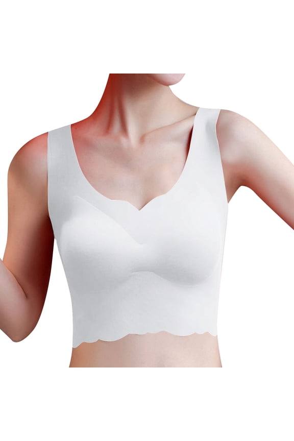 Women's Polyester Beige chemical fiber underwear Women Body Shaping And Back Beauty Underwear Bra Plus Up Casual Vest Bra