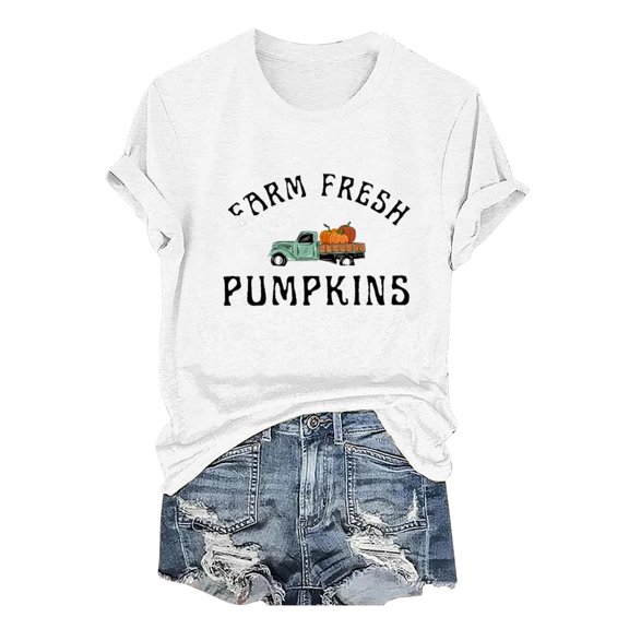 WCJM Women's Regular-Fit Short-Sleeve Crewneck T-Shirt Multipacks Women's Cute Graphic T Shirts Funny Tops Short Sleeve Tees Women's Short Sleeve T-Shirt