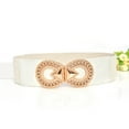 thumbnail image 1 of WCJM Women's Retro Thick Cinch Elastic Belt Polyester Leather Wide Waist Belt for Dresses Battle Belt, 1 of 4