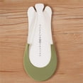 thumbnail image 1 of WCJM Women's Thin Liner Summer Socks Toe Topper Style Non Hidden Cotton Nylon Socks for High Heels Breathable No Show Foot Cover for Pumps(Green), 1 of 6