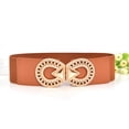 thumbnail image 1 of WCJM Women's Vintage Polyester Leather Elastic Belt Stretchy Wide Thick Cinch for Dresses Leather Belt For Men, 1 of 4
