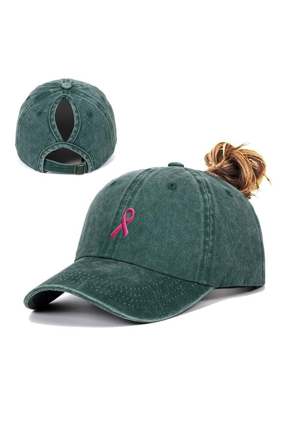 Women's Washed Soft Crown Cap Hair Opening with Decorative Seam and Retro Finish for Style