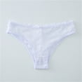 thumbnail image 1 of WCJM Women's chemical fiber underwear including 1PC underwear White Polyester Women's Essentials Stretch Bikini Panty Lace Trim 4 Colors Comfy FASHION Underwear, 1 of 3