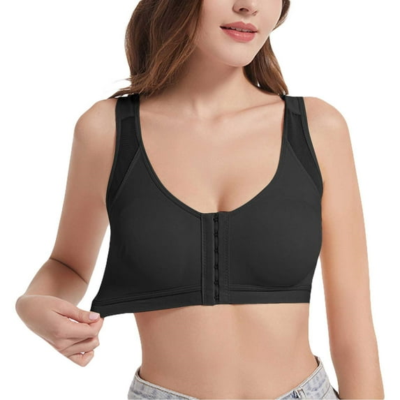 WCJM Women's cotton Beige nylon underwear Women Sexy Lace Back Button Shaping Cup Adjustable Shoulder Strap Large Size Bra