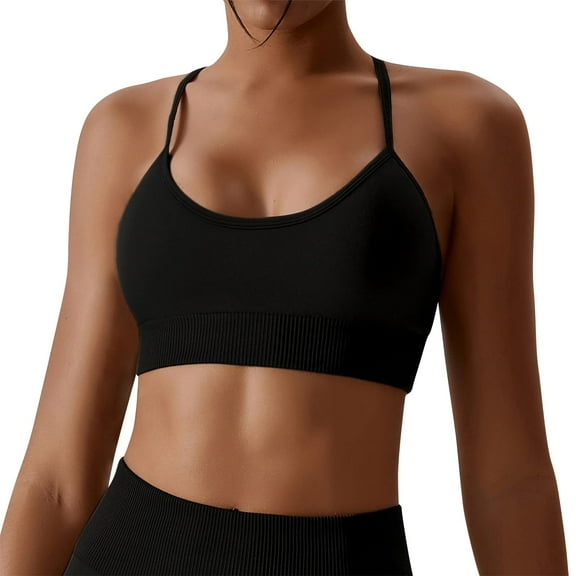 WCJM Women's cotton Black nylon bra Women's Vest No Steel Ring Nursing Cotton Underwear Comfortable Sleeping Bra