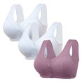 thumbnail image 1 of WCJM Women's cotton Watermelon Red nylon underwear Thin Laceless Steel Ring Comfortable Breathability Underwear Large Size Brater Buckle Female Bra Deep V Neck Vest Bralette Wireless Seamless Bra, 1 of 4
