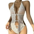 thumbnail image 1 of WCJM Women's nylon suit Blue Women'S Suspenders Similar To Sexy Underwear Home Pajamas Two Piece Lace Suspenders Home Clothes Suit satin satin, 1 of 3