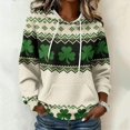thumbnail image 1 of WCJM Womens Hoodies Soft Sweatshirts Women's St. Patrick's Day Graphic Hoodie Long Sleeve Printed Casual Pink Sweatshirt, 1 of 5