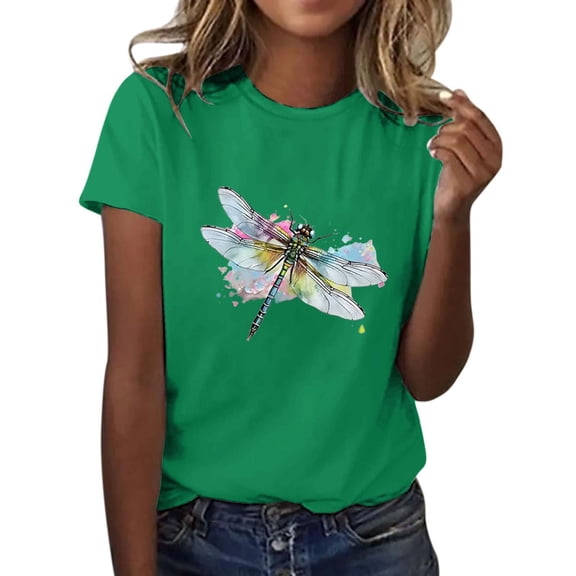 WCJM Womens Short Sleeve Tops Summer T Shirts Round Neck Causal Fashion Basic Tee Blousewomen's Mock Neck Shirts Short Sleeve Turtleneck Women's Short Sleeve T-Shirt