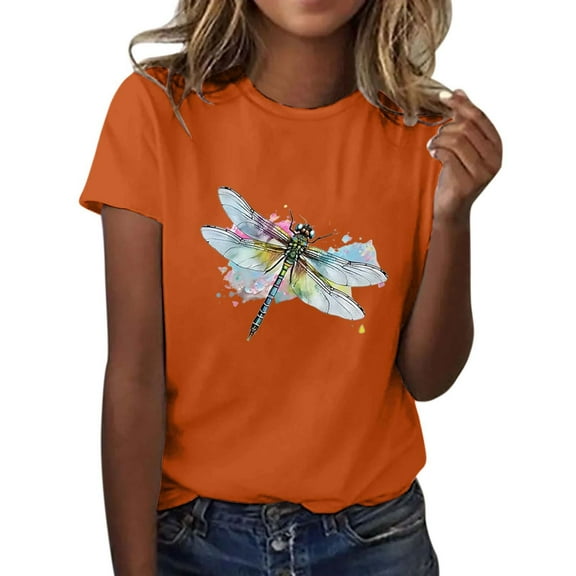 WCJM Womens Short Sleeve Tops Summer T Shirts Round Neck Causal Fashion Basic Tee Women Pajamas Set Short Sleeve T Shirt Women's Short Sleeve T-Shirt