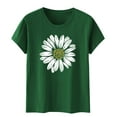thumbnail image 1 of WCJM Womens Short Sleeve Tops Summer T Shirts Round Neck Causal Fashion Basic Tee Women's Short Puff Sleeve Knit Tops 2026 Trendy Crewneck Strip Women's Short Sleeve T-Shirt, 1 of 4