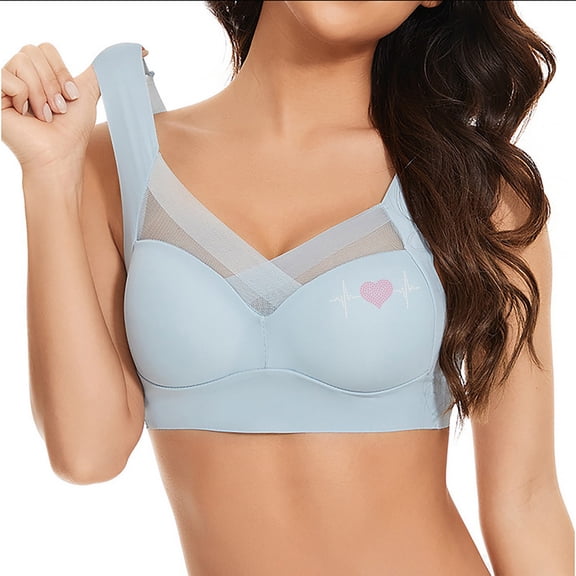 WCJM Woman Nylon,Spandex Beige Ending Bra Womens Everyday Bras Comfortable Wireless Bralettes V Neck Bra Smooth Brassiere Basic Athletics Bras