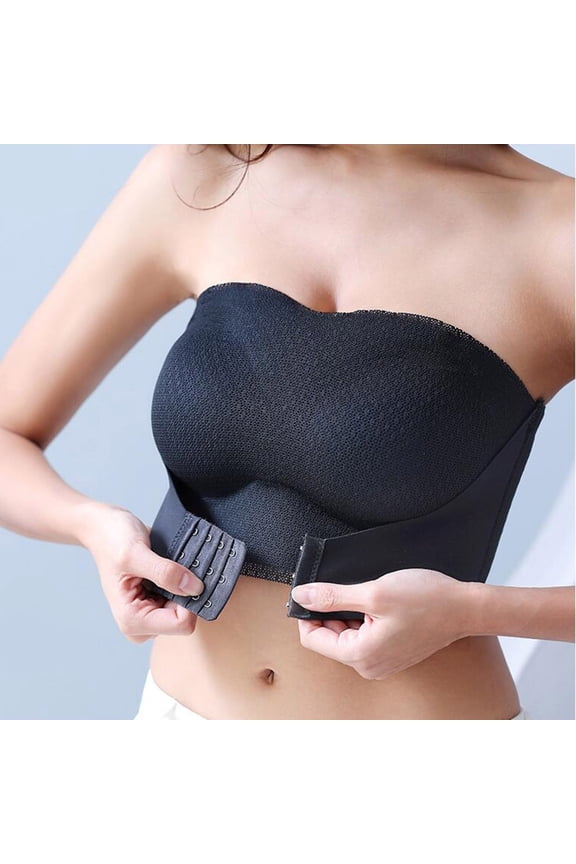 woman bl blended fabric Red ending bra Womens Daily Solid Sexy Gathered Bra Straps Breast Cup Underwear