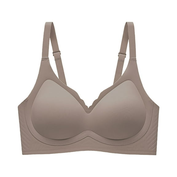 WCJM woman bl blended fabric Wine ending bra High Support Bras For Women Adjustable Strap Full Coverage Up Bras Comfortable No Underwire Wireless Bras