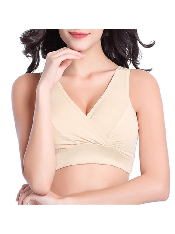 Woman Cotton Grey Ending Bra Women'S Breathable Plus Size No Underwire No Marks Hollow Bra Thin Yoga Underwear