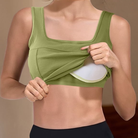 WCJM Woman Blending Nightgowns Green Women's 2026 Solid Color Suspenders With Bra Pads And Cups One Sexy Long Plus Size Women's Bottoming Skirt Pajamas Home Clothes Suspender Nightgown Modal