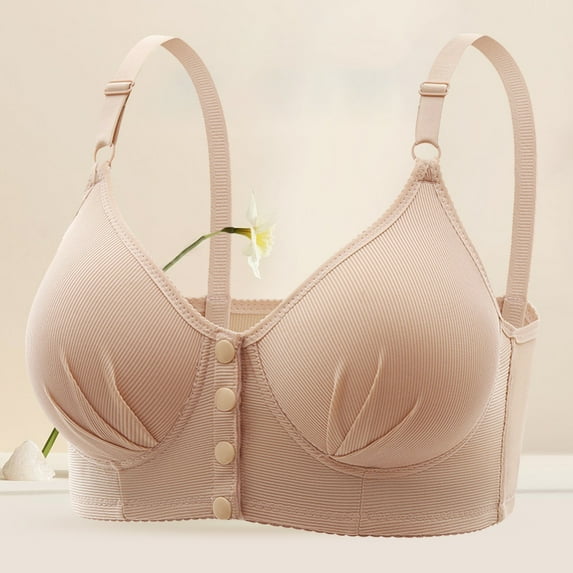 WCJM Women Br Nylon,Spandex Beige A Pack Of 3 Women'S Bra Without Underwire Comfort Sports Bra Padded Lace Bra Soft Stretch Bustier Medium Hold Non Wired Sleep Bra Classic Top For Everyday